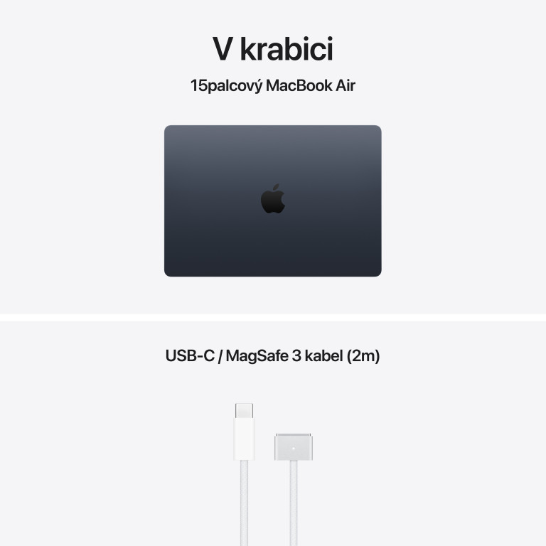 Apple MacBook Air 15" M5 24 GB, 1 TB SSD, polnočná čierna