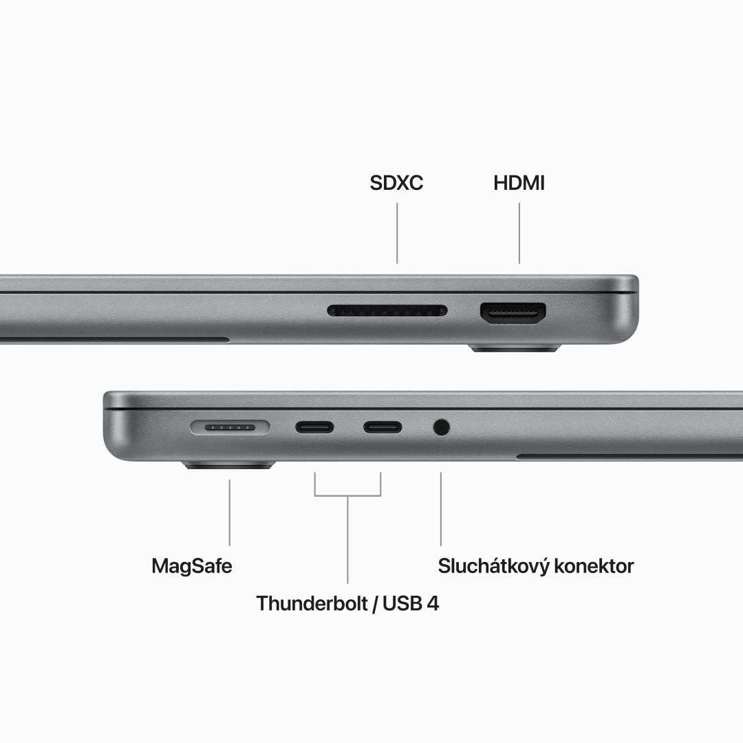 Apple MacBook Pro 14'' M3 CZ 2023 Vesmírně šedý (MTL73CZ/A)