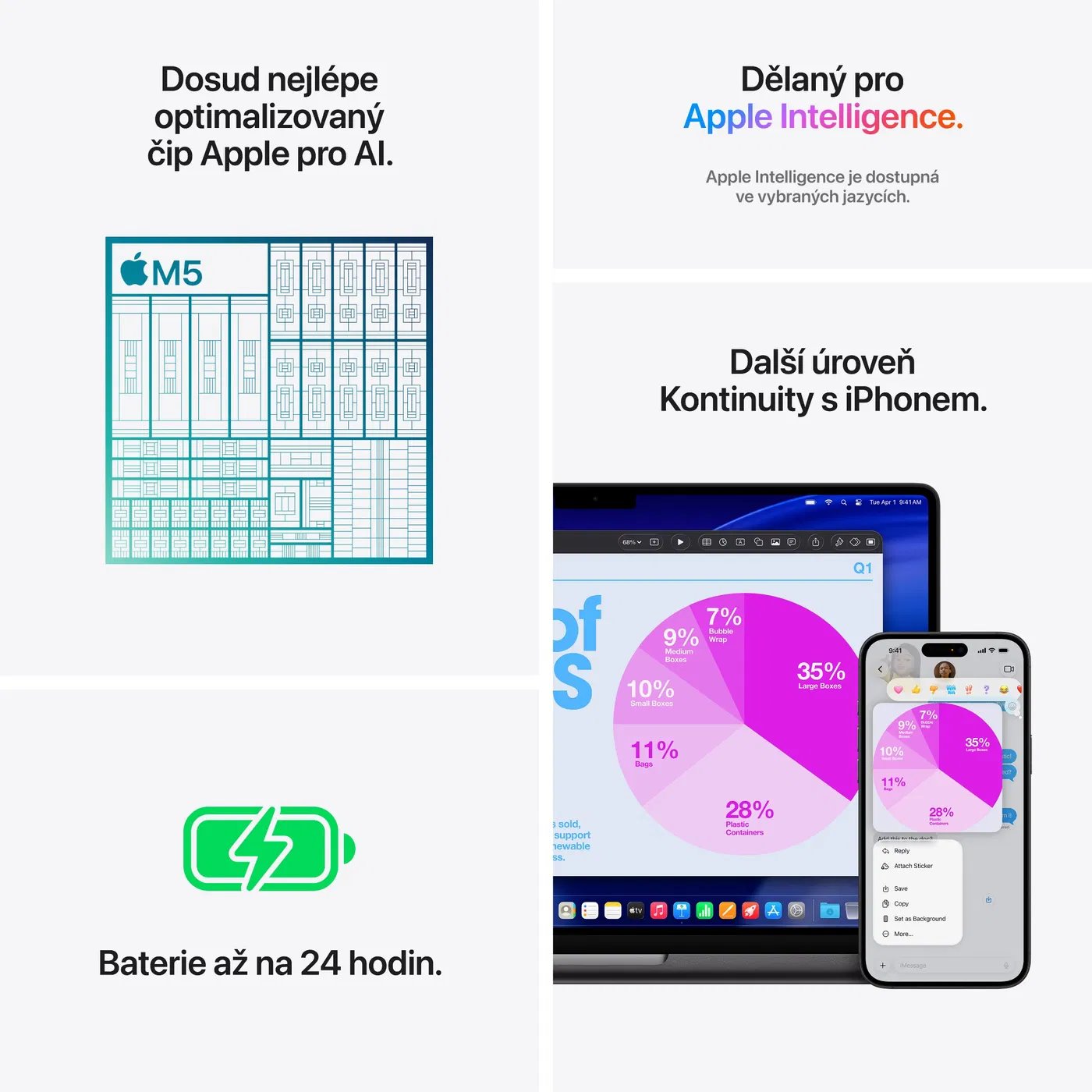 Apple MacBook Pro 14" M5 32GB, 1TB SSD, vesmírně černá