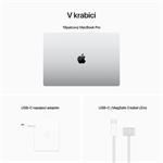 APPLE MacBook Pro 16'',M2 Pro 12-jadrový CPU/19-jadrový GPU,16 GB,1 TB SSD,strieborný (mnwd3cz/a)