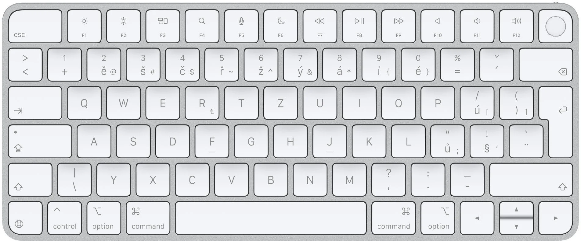 Apple Magic Keyboard s Touch ID pro Macy s čipem Apple – CZ