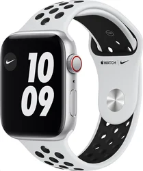 APPLE Watch Nike SE GPS+Cellular,44mm Silver Aluminium Case with Pure Platinum/Black Nike Sport Band