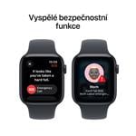 Apple Watch SE 3 GPS 40 mm hliníkové puzdro Midnight Sport Band - M/L