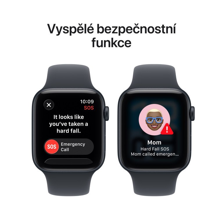 Apple Watch SE 3 GPS 40 mm hliníkové puzdro Midnight Sport Band - S/M