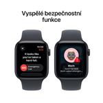 Apple Watch SE 3 GPS + Cellular 40 mm, puzdro z hliníka v odtieni Midnight s modrým športovým remienkom – S/M