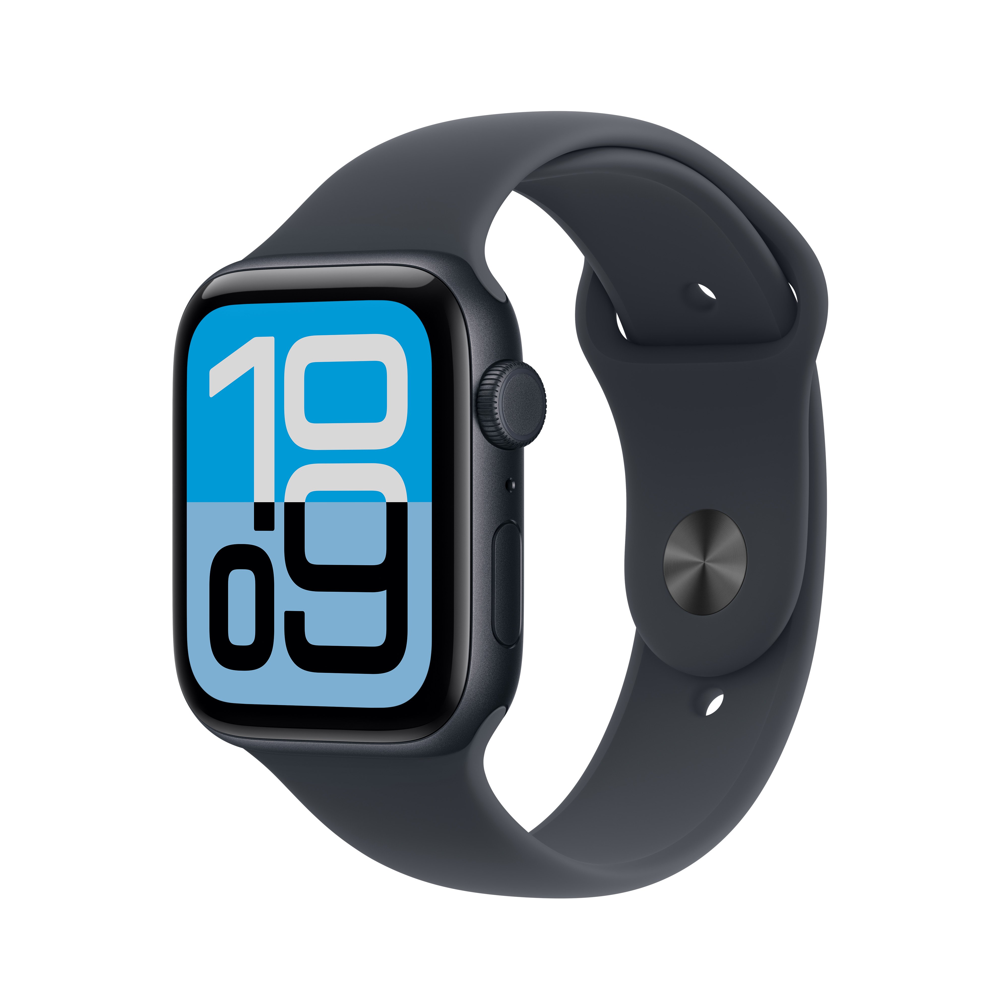 Apple Watch SE 3 GPS + Cellular 40mm Midnight Aluminium Case with Navy Blue Sport Band - S/M