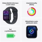Apple Watch SE 3 GPS + Cellular 44mm Midnight Aluminium Case with Navy Blue Sport Band - S/M