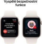 Apple Watch SE 3 GPS + Cellular 44mm Starlight Aluminium Case with Sand Sport Band - S/M