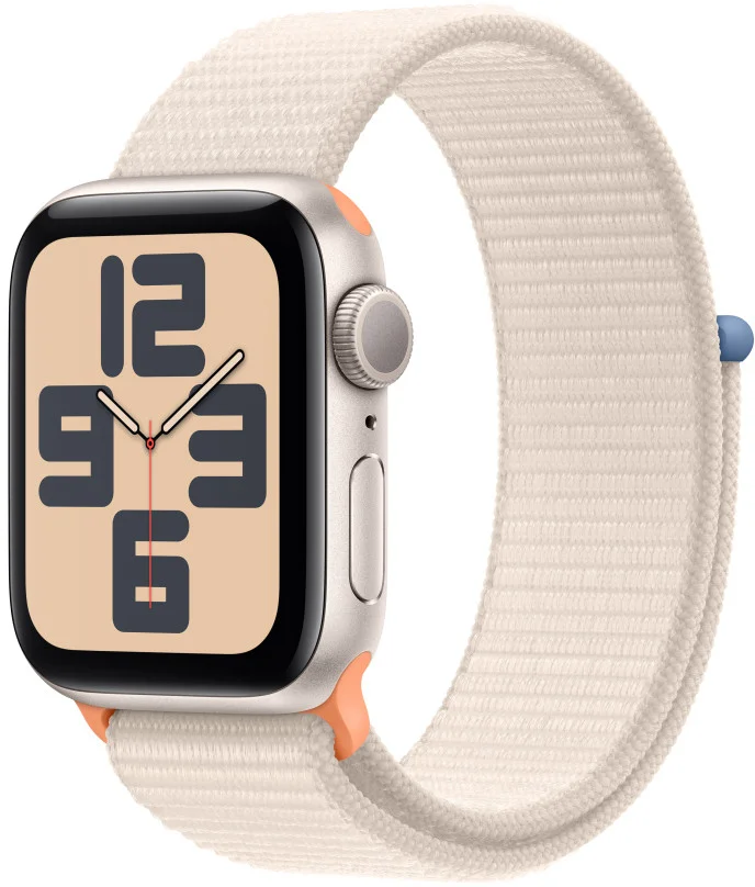 Apple Watch SE 40 mm Star White Aluminium s hviezdičkovým bielym športovým remienkom