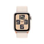 Apple Watch SE 40mm Hvězdně bílý hliník s hvězdně bílým provlékacím sportovním řemínkem