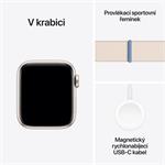 Apple Watch SE 40mm Hvězdně bílý hliník s hvězdně bílým provlékacím sportovním řemínkem