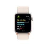 Apple Watch SE 40mm Hvězdně bílý hliník s hvězdně bílým provlékacím sportovním řemínkem