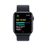 Apple Watch SE 40mm Temně inkoustový hliník s temně inkoustovým provlékacím sportovním řemínkem
