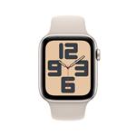 Apple Watch SE 44 mm Star White Aluminium s hviezdičkovým bielym športovým remienkom - M/L