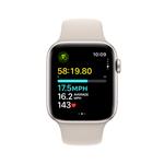 Apple Watch SE 44 mm Star White Aluminium s hviezdičkovým bielym športovým remienkom - M/L