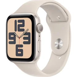 Apple Watch SE 44mm Hvězdně bílý hliník s hvězdně bílým sportovním řemínkem - M/L