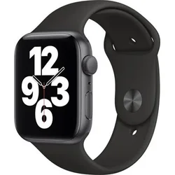 APPLE Watch SE 44mm Space Gray Aluminium Case with Black Sport Band - Regular