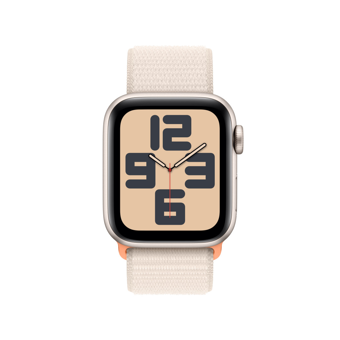 Apple Watch SE Cellular 40 mm Hviezdne biely hliník s hviezdne bielym športovým remienkom