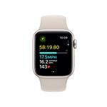 Apple Watch SE Cellular 40 mm Hviezdne biely hliník s hviezdne bielym športovým remienkom - M/L