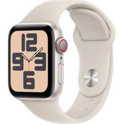 Apple Watch SE Cellular 40 mm Hviezdne biely hliník s hviezdne bielym športovým remienkom - S/M