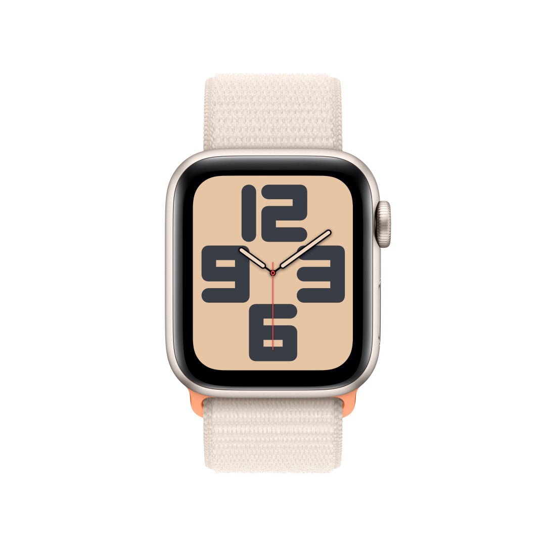 Apple Watch SE Cellular 40mm Hvězdně bílý hliník s hvězdně bílým provlékacím sportovním řemínkem