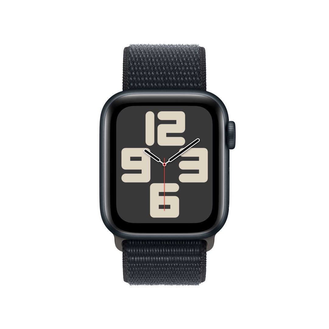 Apple Watch SE Cellular 40mm Temně inkoustový hliník s temně inkoustovým provlékacím řemínkem