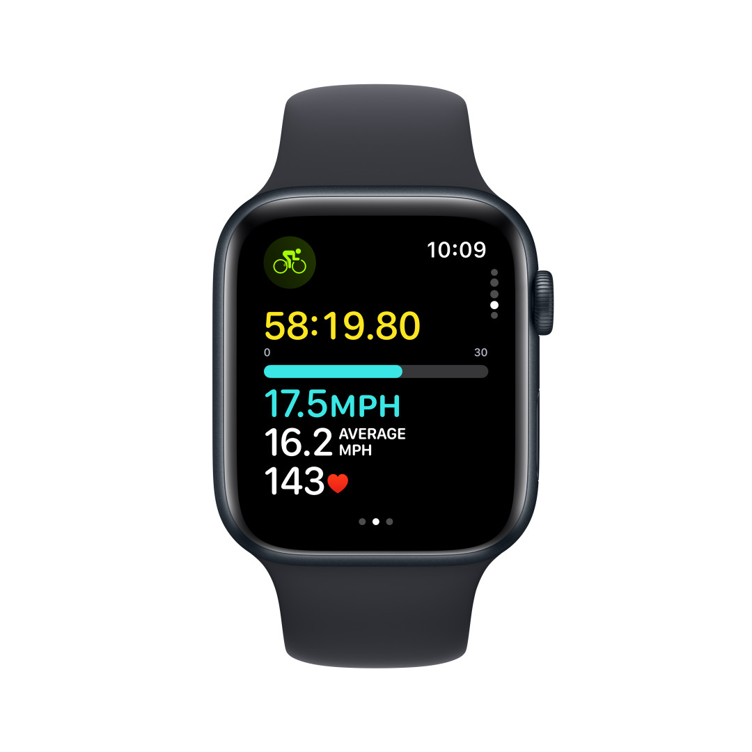 Apple Watch SE Cellular 44 mm Dark Ink Aluminium so športovým remienkom Dark Ink - S/M