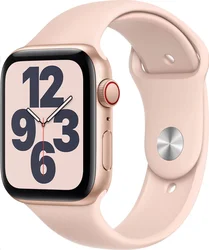 APPLE Watch SE GPS+Cellular,44mm Gold Aluminium Case with Pink Sand Sport Band
