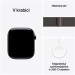 Apple Watch Series 10 GPS + Cellular 46mm bridlicové titánové puzdro s bridlicovou milánskou slučkou - S/M (MC7R4QC/A)