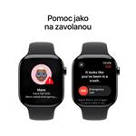 Apple Watch Series 10 GPS + Cellular 46mm bridlicové titánové puzdro s čiernym športovým remienkom - S/M (MWYD3QC/A)
