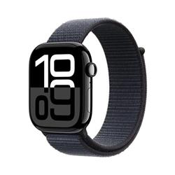 Apple Watch Series 10 GPS + Cellular 46mm Jet Black Aluminium Case with Ink Sport Loop (MWY53QC/A)