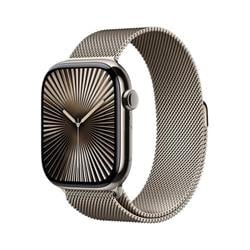 Apple Watch Series 10 GPS + Cellular 46mm puzdro z prírodného titánu s prírodnou milánskou slučkou - M/L (MWYC3QC/A)