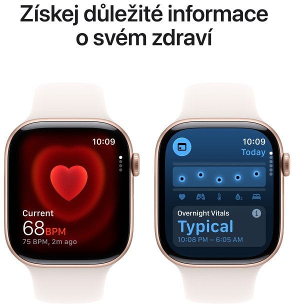 Apple Watch Series 11 GPS 42mm Rose Gold Light Blush Sport Band - S/M