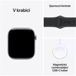 Apple Watch Series 11 GPS 46mm Aluminium Case Black Sport Band - S/M