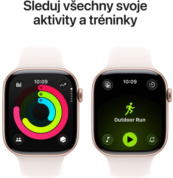 Apple Watch Series 11 GPS 46mm Aluminium Case Light Blush Sport Band - M/L