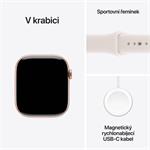 Apple Watch Series 11 GPS 46mm Aluminium Case Light Blush Sport Band - M/L