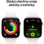 Apple Watch Series 11 GPS 46mm Aluminium Case Light Blush Sport Band - S/M