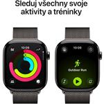 Apple Watch Series 11 GPS + Cellular 42mm bridlicové titánové puzdro s bridlicovou milánskou slučkou
