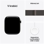 Apple Watch Series 11 GPS + Cellular 42mm bridlicové titánové puzdro s bridlicovou milánskou slučkou