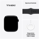 Apple Watch Series 11 GPS + Cellular 42mm Jet Black hliníkové puzdro s čiernym športovým remienkom - M/L