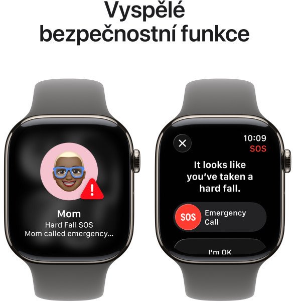 Apple Watch Series 11 GPS + Cellular 42mm Natural Titanium Case with Stone Grey Sport Band - M/L
