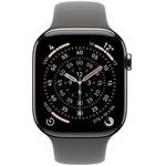 Apple Watch Series 11 GPS + Cellular 42mm puzdro z prírodného titánu s kamenným šedým športovým remienkom - S/M
