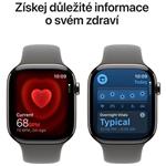 Apple Watch Series 11 GPS + Cellular 42mm puzdro z prírodného titánu s kamenným športovým remienkom - M/L