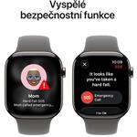 Apple Watch Series 11 GPS + Cellular 42mm puzdro z prírodného titánu s kamenným športovým remienkom - M/L