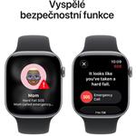 Apple Watch Series 11 GPS + Cellular 42mm vesmírne sivé hliníkové puzdro s čiernym športovým remienkom - S/M