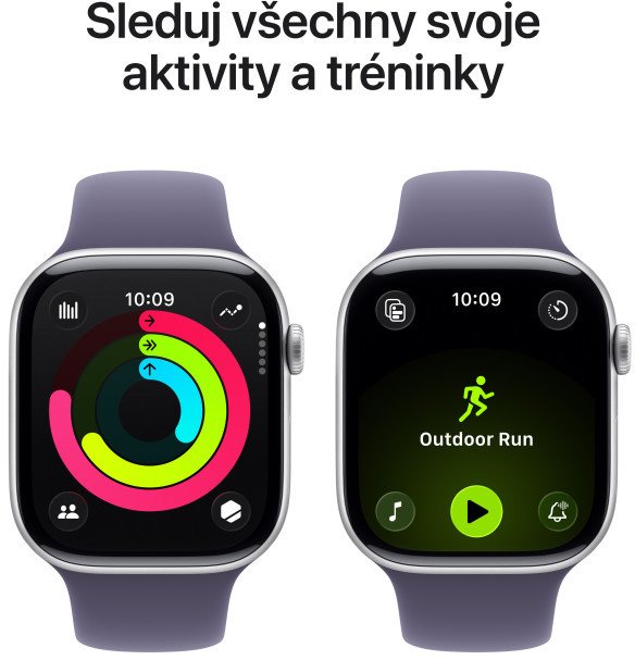 Apple Watch Series 11 GPS + Cellular 46mm Aluminium Case Purple Band - M/L
