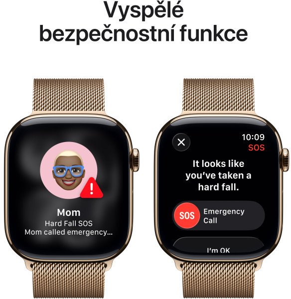 Apple Watch Series 11 GPS + Cellular 46mm Gold Titanium + Milanese Loop - S/M