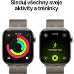 Apple Watch Series 11 GPS + Cellular 46mm Titanium + Milánska slučka - S/M