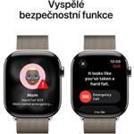 Apple Watch Series 11 GPS + Cellular 46mm Titanium + Milánska slučka - S/M