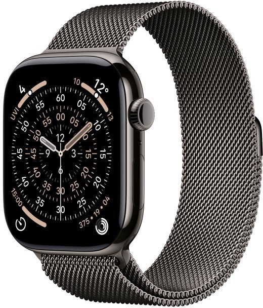Apple Watch Series 11 GPS + Cellular 46mm Titanium + Milánska slučka - S/M